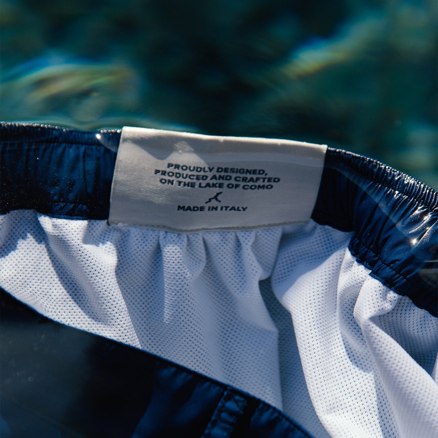 Blue Navy sartorial-style swim shorts