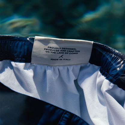 Blue Navy sartorial-style swim shorts